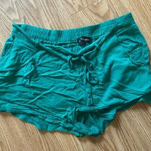Green Flowy Shorts